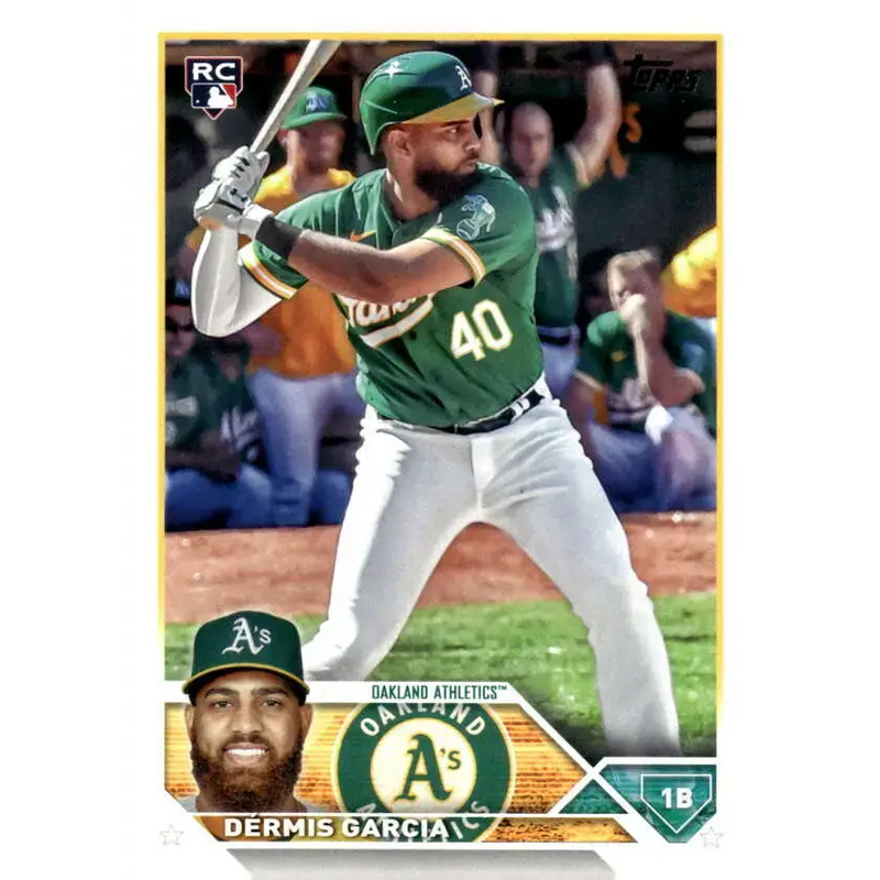 2023 Topps Update Series #US11 Dermis Garcia NM-MT RC Rookie Oakland Athletics Baseball Card - Baseball Card Single