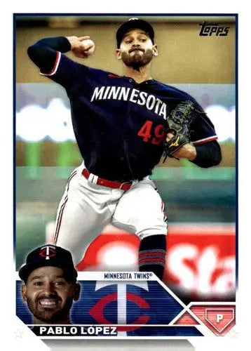 2023 Topps Update Series #US117 Pablo Lopez NM Near Mint Twins ID:64516 - Baseball Card Single