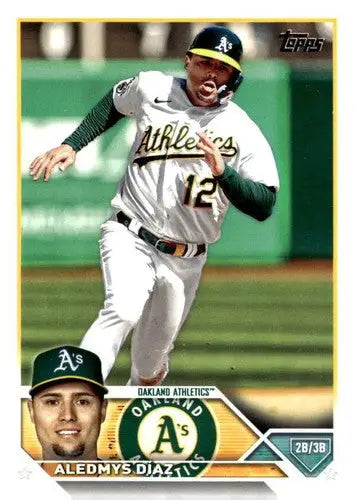 2023 Topps Update Series US118 Aledmys Diaz baseball card NM Near Mint Athletics