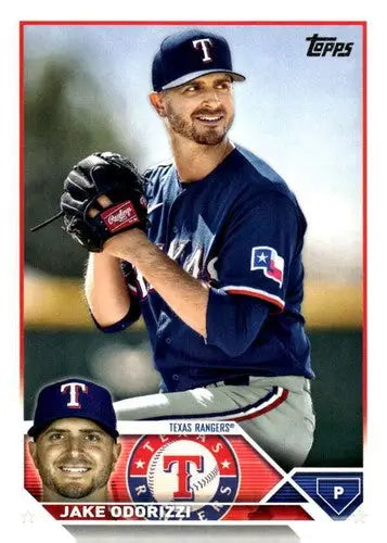 Original gloss 2023 Topps Update Series US120 Jake Odorizzi Rangers baseball card