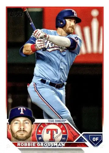 Robbie Grossman baseball card from 2023 Topps Update Series US123 with original gloss