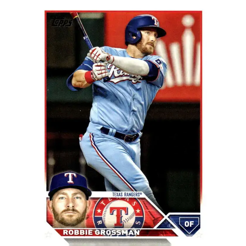 2023 Topps Update Series #US123 Robbie Grossman NM-MT Texas Rangers Baseball Card - Baseball Card Single