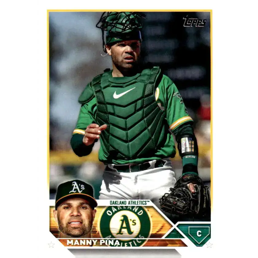 2023 Topps Update Series #US127 Manny Pina NM-MT Oakland Athletics Baseball Card - Baseball Card