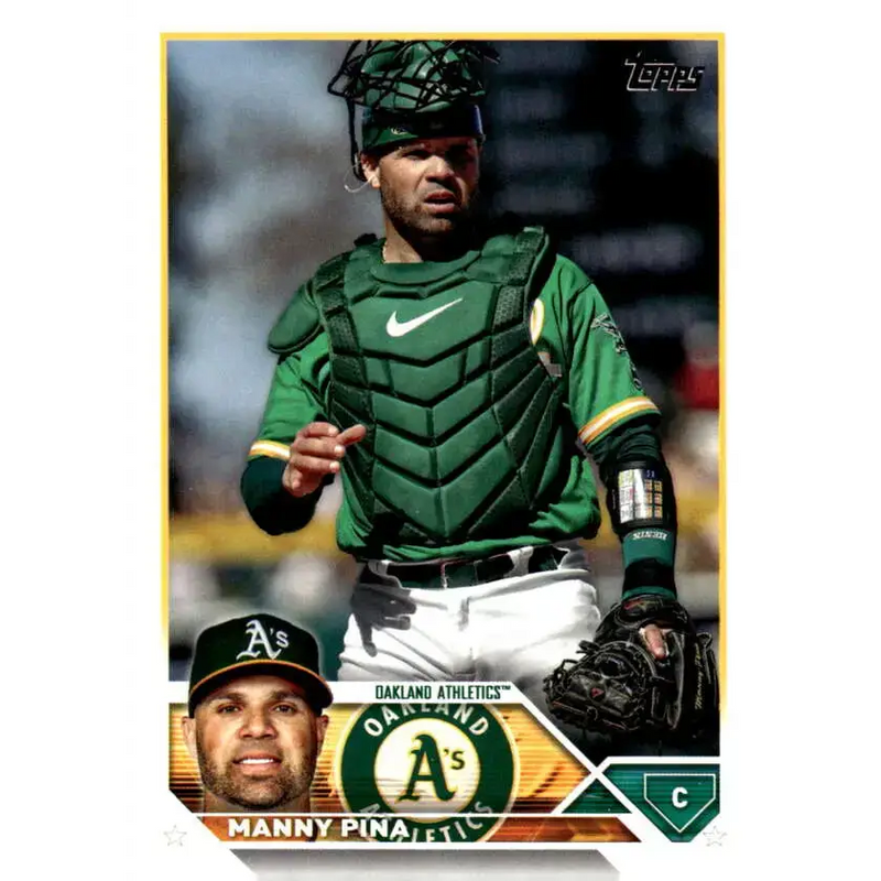 2023 Topps Update Series #US127 Manny Pina NM-MT Oakland Athletics Baseball Card - Baseball Card Single