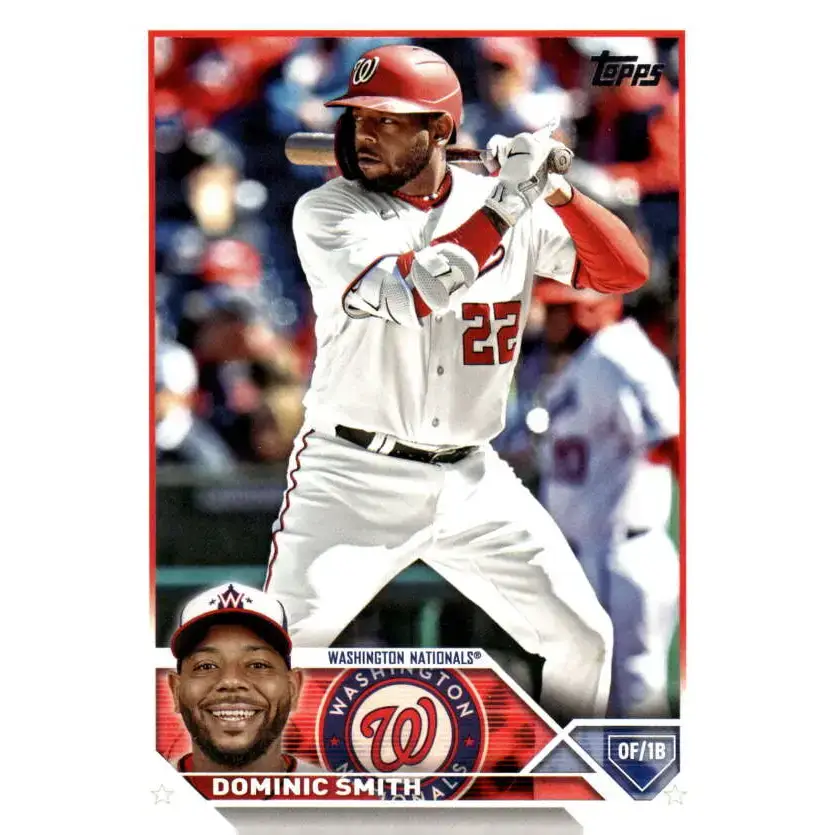 2023 Topps Update Series #US130 Dominic Smith NM-MT Washington Nationals Baseball Card - Baseball Card Single