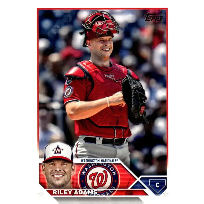 2023 Topps Update Series #US136 Riley Adams NM-MT Washington Nationals Baseball Card - Baseball Card