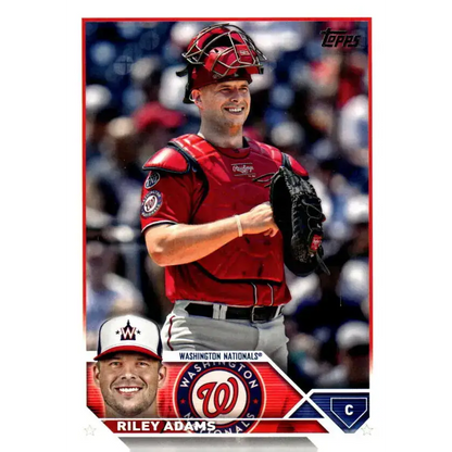 2023 Topps Update Series #US136 Riley Adams NM-MT Washington Nationals Baseball Card - Baseball Card