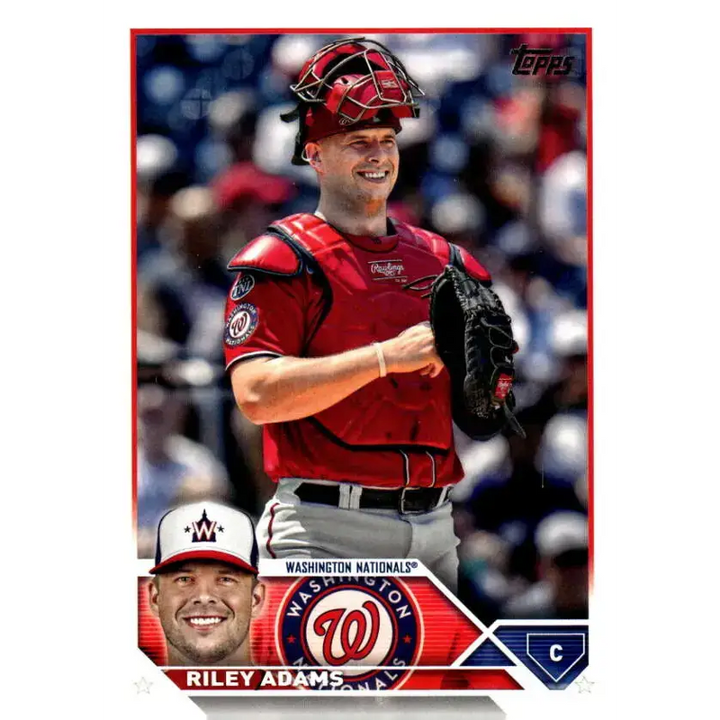 2023 Topps Update Series #US136 Riley Adams NM-MT Washington Nationals Baseball Card - Baseball Card Single