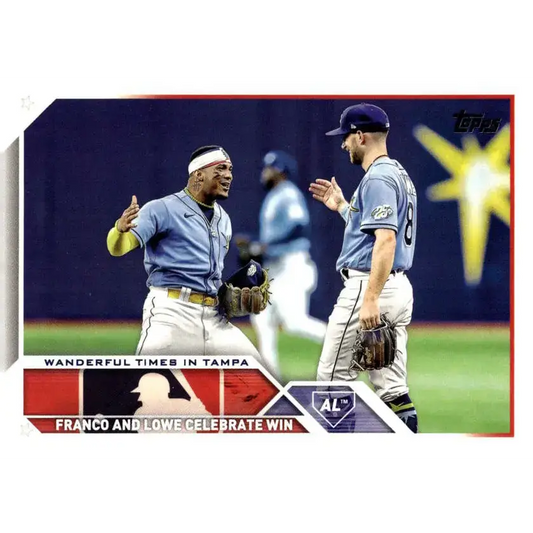 2023 Topps Update Series #US138 Wander Franco/Brandon Lowe NM-MT Tampa Bay Rays Baseball Card - Baseball Card
