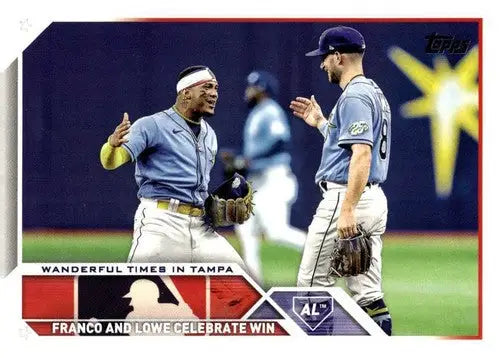 2023 Topps Update Series #US138 Wander Franco/Brandon Lowe NM-MT Rays V ID:63484 - Baseball Card Single