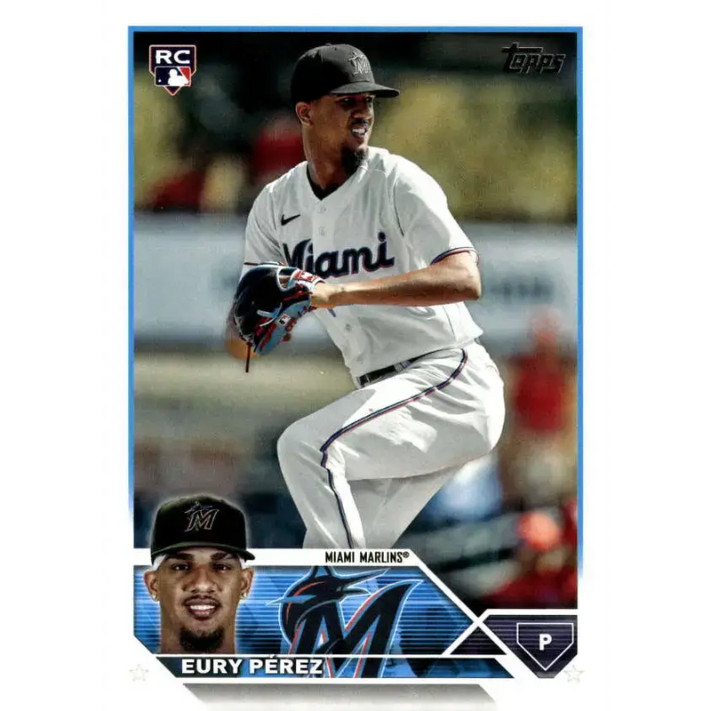 2023 Topps Update Series #US139 Eury Perez NM-MT RC Rookie Miami Marlins Baseball Card - Baseball Card Single