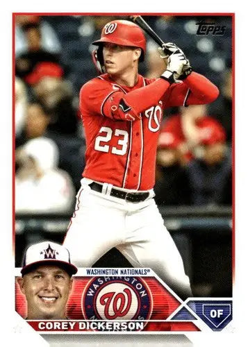 2023 Topps Update Series #US140 Corey Dickerson NM-MT Nationals ID:73869 - Baseball Card Single
