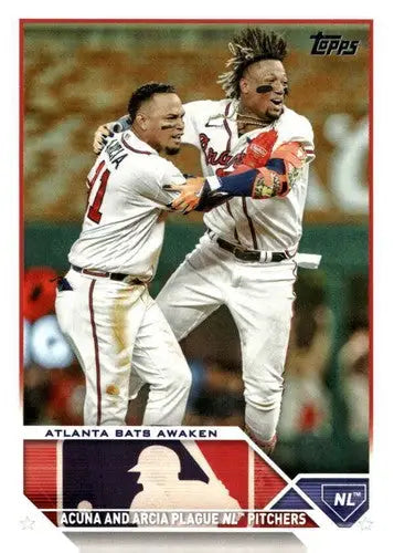2023 Topps Update Series #US143 Ronald Acuna Jr./Orlando Arcia NM-MT Br ID:67658 - Baseball Card Single