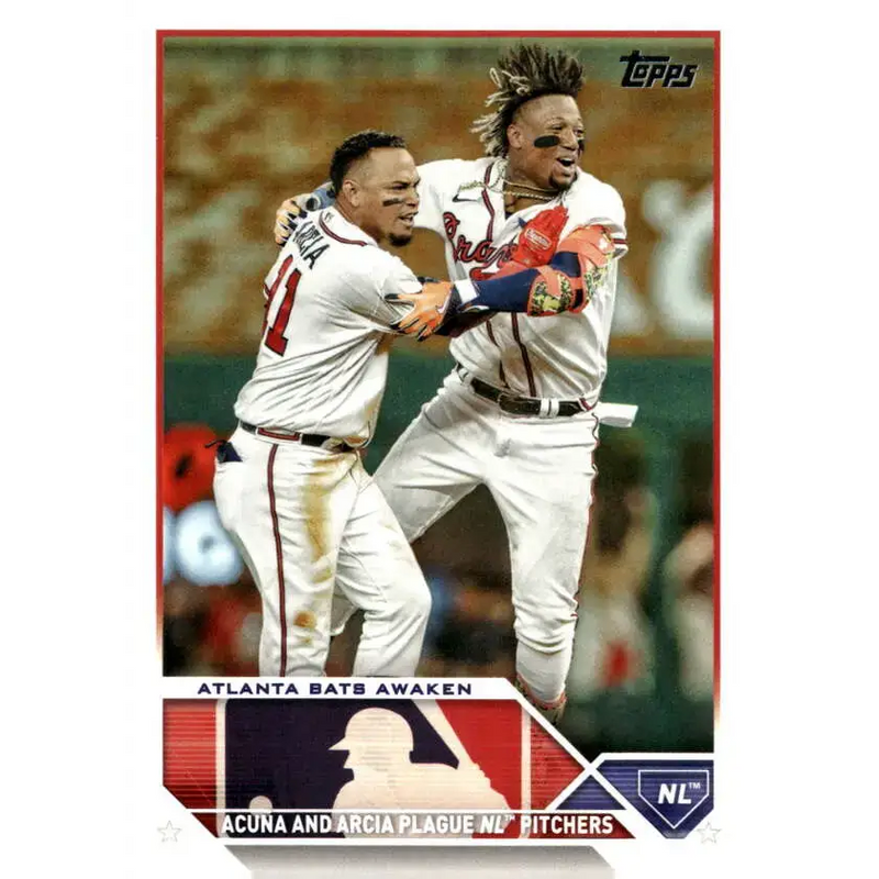 2023 Topps Update Series #US143 Ronald Acuna Jr./Orlando Arcia NM-MT Atlanta Braves Baseball Card - Baseball Card Single