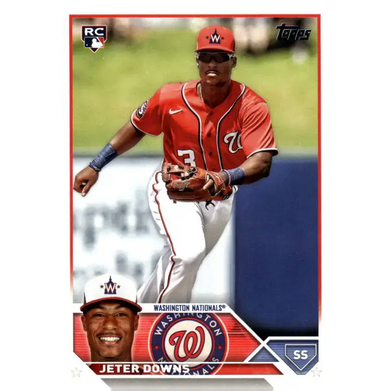 2023 Topps Update Series #US145 Jeter Downs NM-MT RC Rookie Washington Nationals Baseball Card - Baseball Card Single