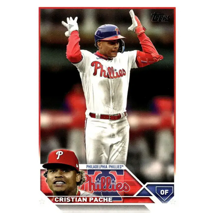 2023 Topps Update Series #US154 Cristian Pache NM-MT Philadelphia Phillies Baseball Card