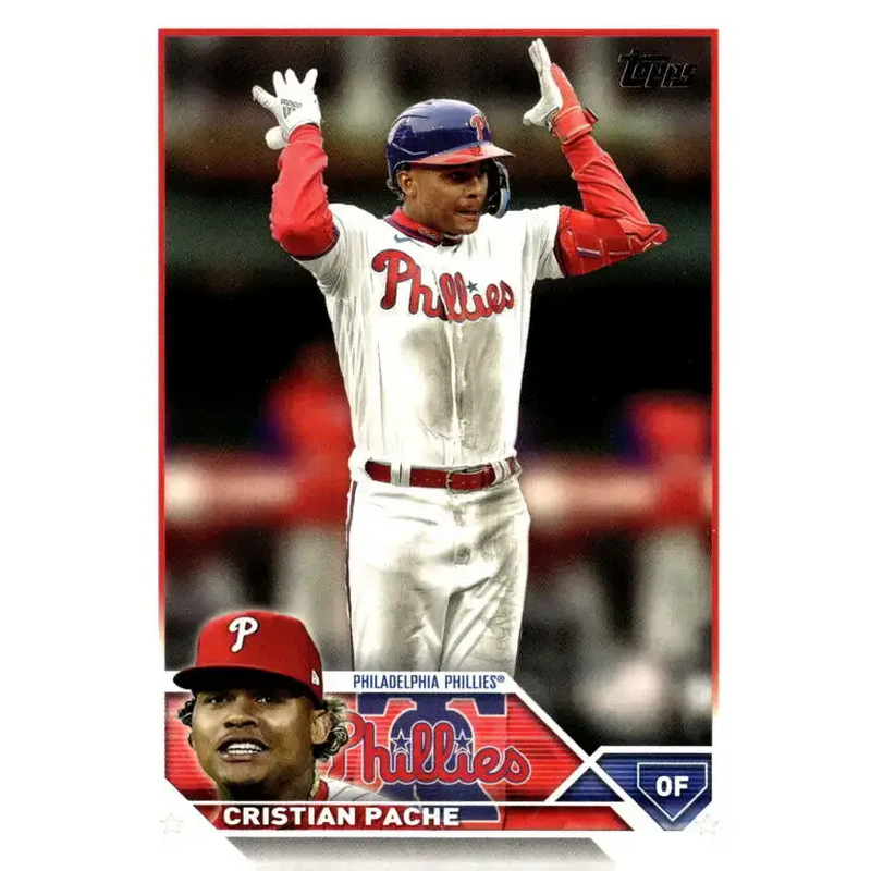 2023 Topps Update Series #US154 Cristian Pache NM-MT Philadelphia Phillies Baseball Card - Baseball Card Single