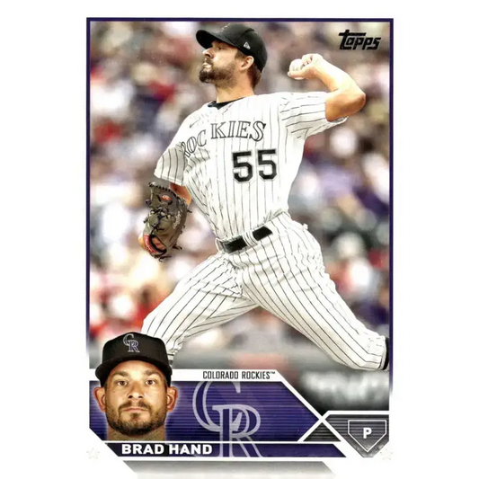 2023 Topps Update Series #US155 Brad Hand NM-MT Colorado Rockies Baseball Card - Baseball Card Single