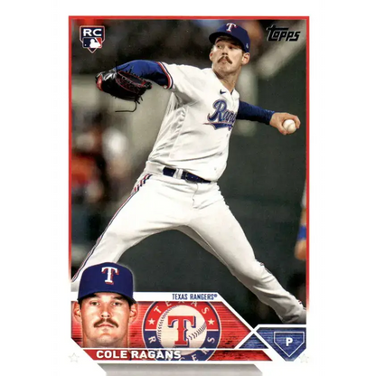 2023 Topps Update Series #US156 Cole Ragans NM-MT RC Rookie Texas Rangers Baseball Card - Baseball Card
