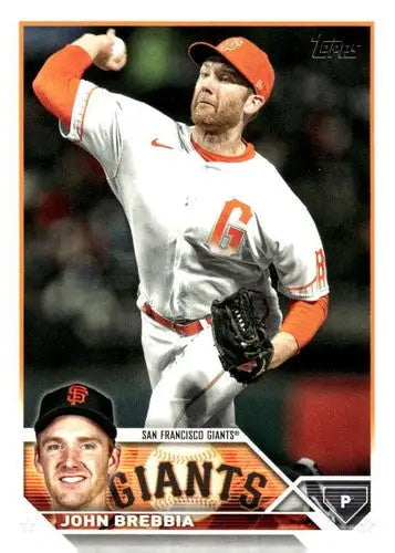2023 Topps Update Series #US157 John Brebbia NM-MT Giants ID:73873 - Baseball Card Single