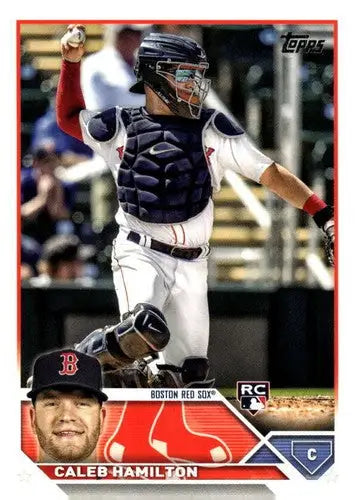 2023 Topps Update Series US160 Caleb Hamilton baseball card original gloss NM-MT RC Red Sox