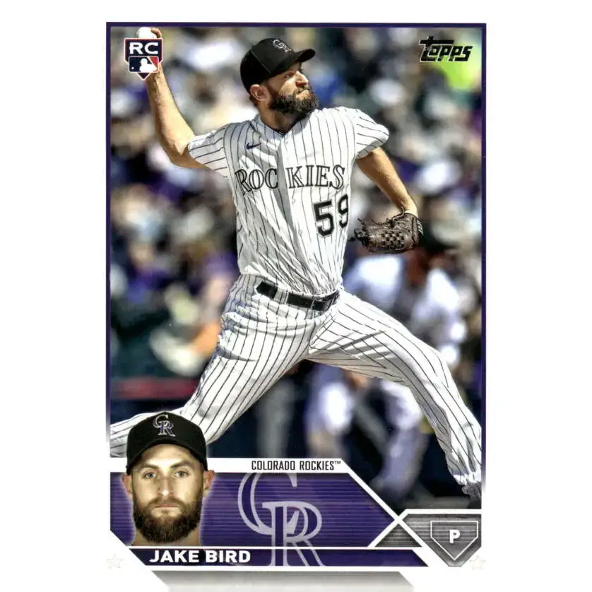 2023 Topps Update Series #US162 Jake Bird NM-MT RC Rookie Colorado Rockies Baseball Card - Baseball Card Single