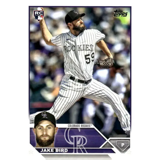 2023 Topps Update Series #US162 Jake Bird NM-MT RC Rookie Colorado Rockies Baseball Card - Baseball Card