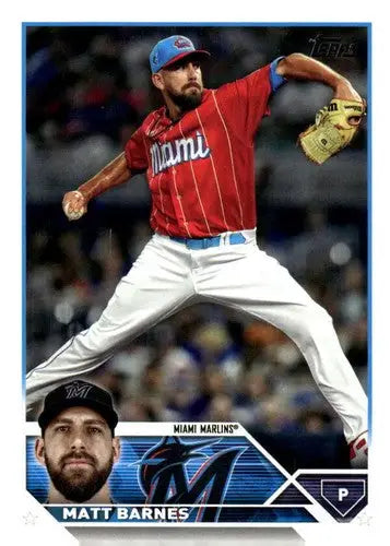 2023 Topps Update Series #US166 Matt Barnes NM Near Mint Marlins ID:64538 - Baseball Card Single