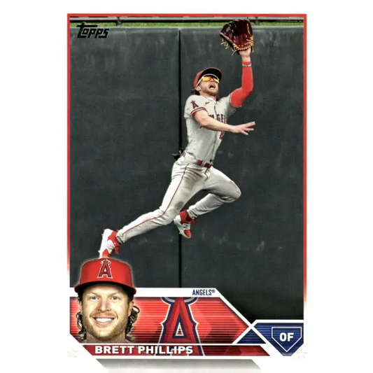 2023 Topps Update Series #US171 Brett Phillips NM-MT Los Angeles Angels Baseball Card - Baseball Card Single