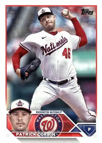 Original gloss 2023 Topps Update Series US172 Patrick Corbin Nationals baseball card