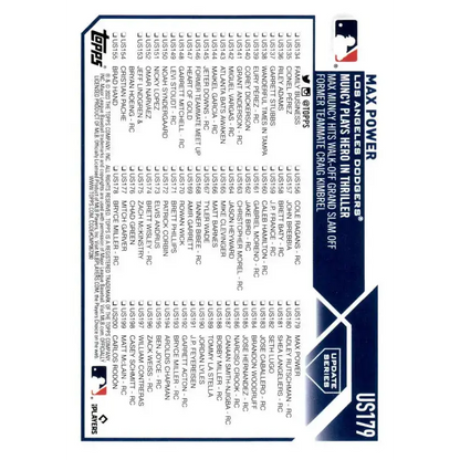 2023 Topps Update Series #US179 Max Muncy NM-MT Los Angeles Dodgers Baseball Card - Baseball Card