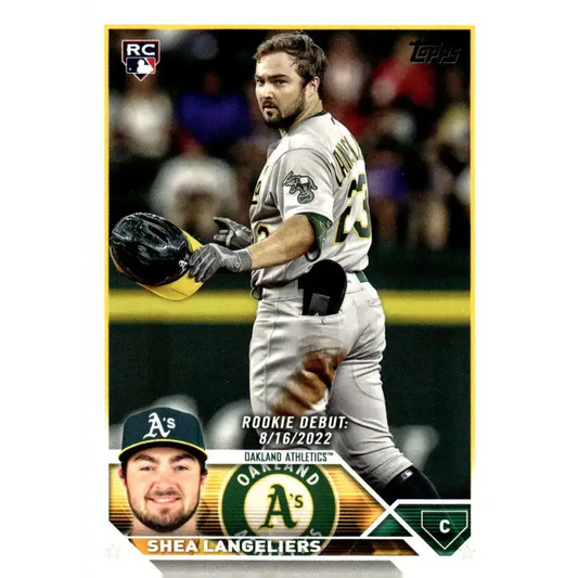 2023 Topps Update Series #US181 Shea Langeliers NM-MT Oakland Athletics Baseball Card - Baseball Card