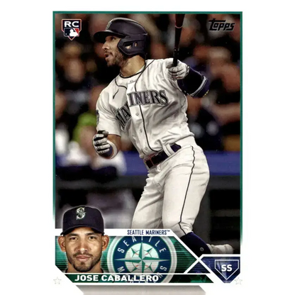 2023 Topps Update Series #US183 Jose Caballero NM-MT RC Rookie Seattle Mariners Baseball Card - Baseball Card