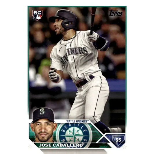 2023 Topps Update Series #US183 Jose Caballero NM-MT RC Rookie Seattle Mariners Baseball Card - Baseball Card