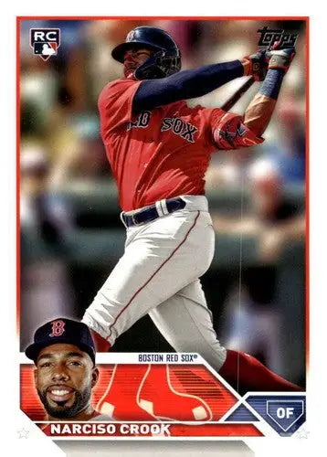 Original gloss Narciso Crook baseball card from Topps Update Series 2023 NM near mint