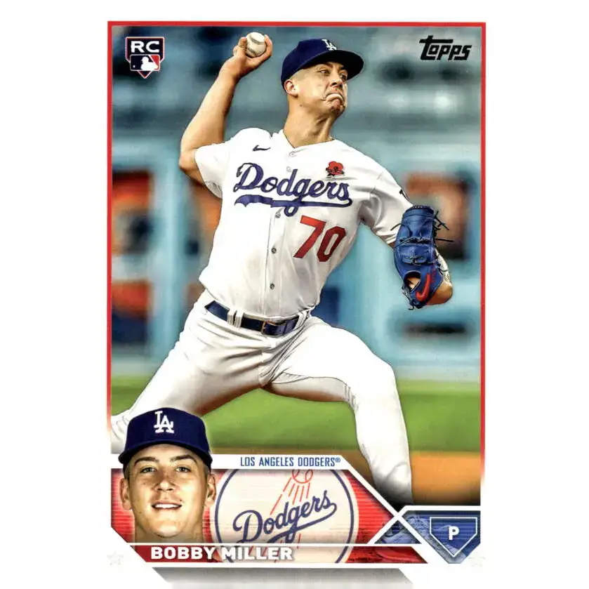 2023 Topps Update Series #US188 Bobby Miller NM-MT RC Rookie Los Angeles Dodgers Baseball Card - Baseball Card