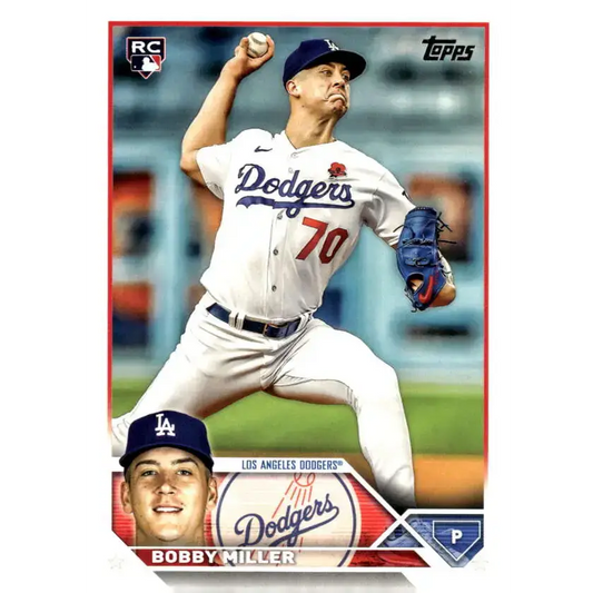 2023 Topps Update Series #US188 Bobby Miller NM-MT RC Rookie Los Angeles Dodgers Baseball Card - Baseball Card