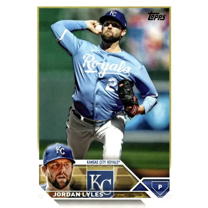 2023 Topps Update Series #US190 Jordan Lyles NM-MT Kansas City Royals Baseball Card - Baseball Card