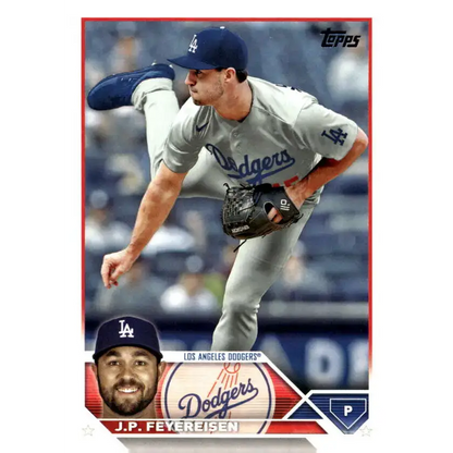 2023 Topps Update Series #US191 J.P. Feyereisen NM-MT Los Angeles Dodgers Baseball Card - Baseball Card