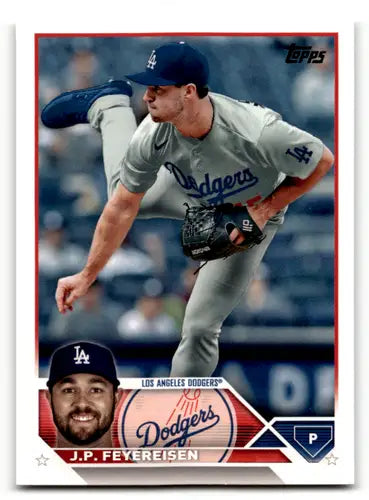 J.P. Feyereisen baseball card from 2023 Topps Update Series near mint Dodgers
