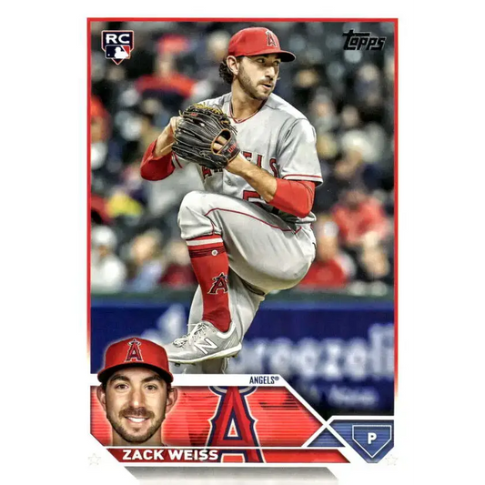 2023 Topps Update Series #US196 Zack Weiss NM-MT RC Rookie Los Angeles Angels Baseball Card - Baseball Card Single