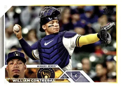 2023 Topps Update Series #US197 William Contreras NM-MT Brewers ID:63867 - Baseball Card Single