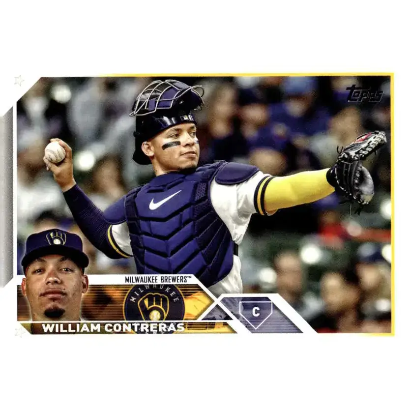 2023 Topps Update Series #US197 William Contreras NM-MT Milwaukee Brewers Baseball Card - Baseball Card
