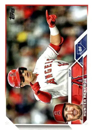 2023 Topps Update Series US204 Hunter Renfroe baseball card NM-MT Angels ID 63486