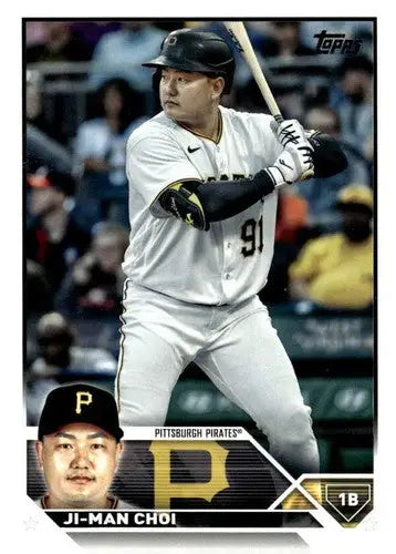 Ji-Man Choi baseball card from 2023 Topps Update Series with original gloss NM near mint
