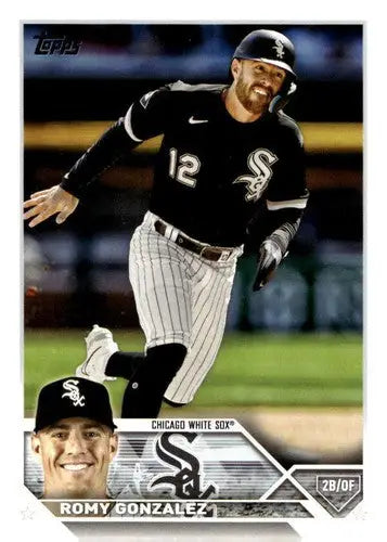 Original gloss baseball card from 2023 Topps Update Series featuring Romy Gonzalez White Sox
