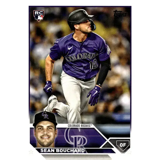 2023 Topps Update Series #US216 Sean Bouchard NM-MT RC Rookie Colorado Rockies Baseball Card - Baseball Card Single