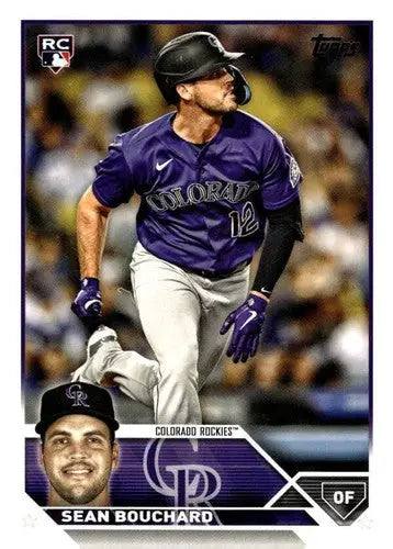 2023 Topps Update Series US216 Sean Bouchard rookie card in near mint condition