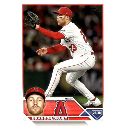 2023 Topps Update Series #US22 Brandon Drury NM-MT Los Angeles Angels Baseball Card