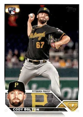 Cody Bolton baseball card from 2023 Topps Update Series NM Near Mint RC Rookie